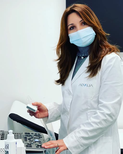 Dr.ssa Valentina Bruno all'ecografo